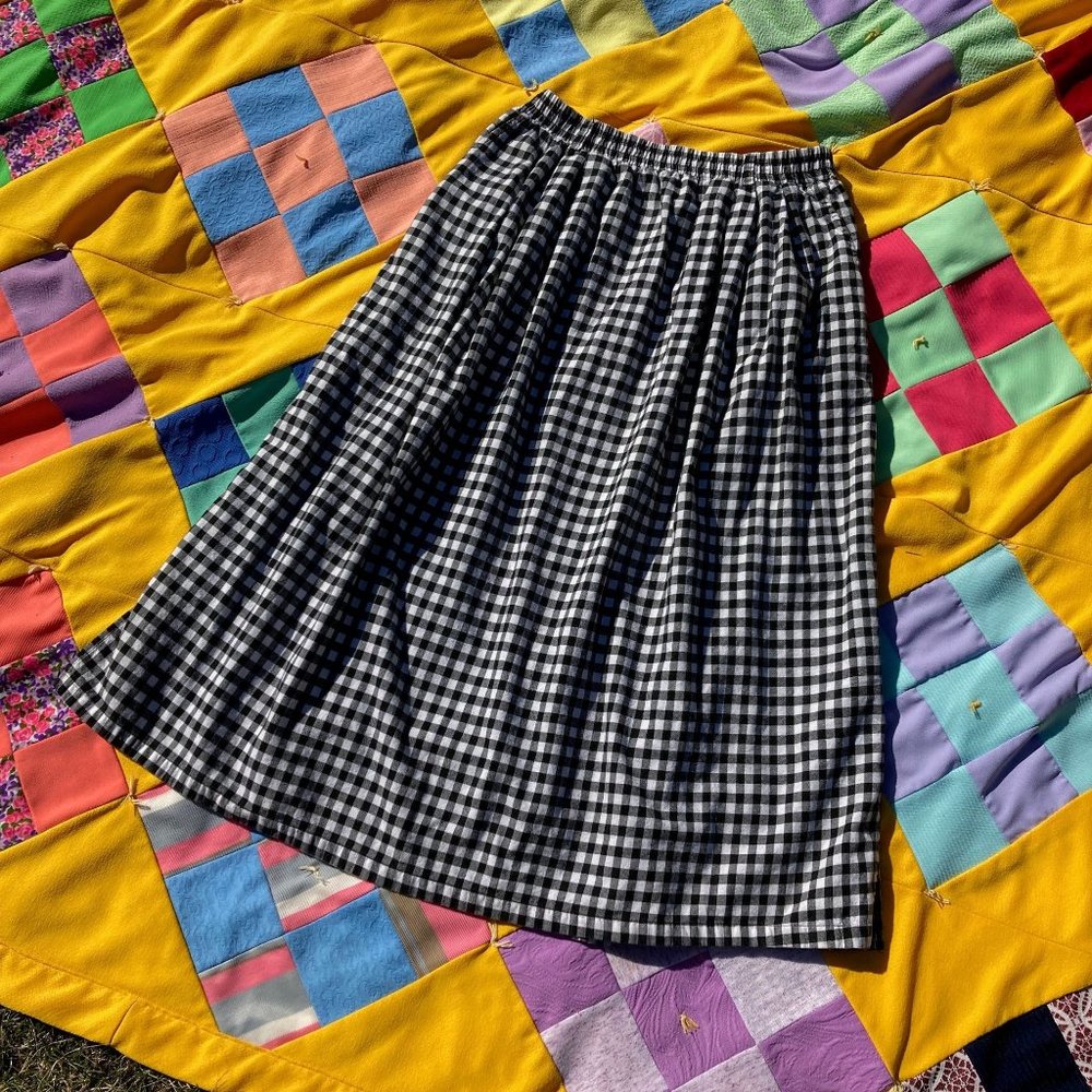 vintage 90s Orvis cottage core a line skirt | M L | 1990s prairie western farm